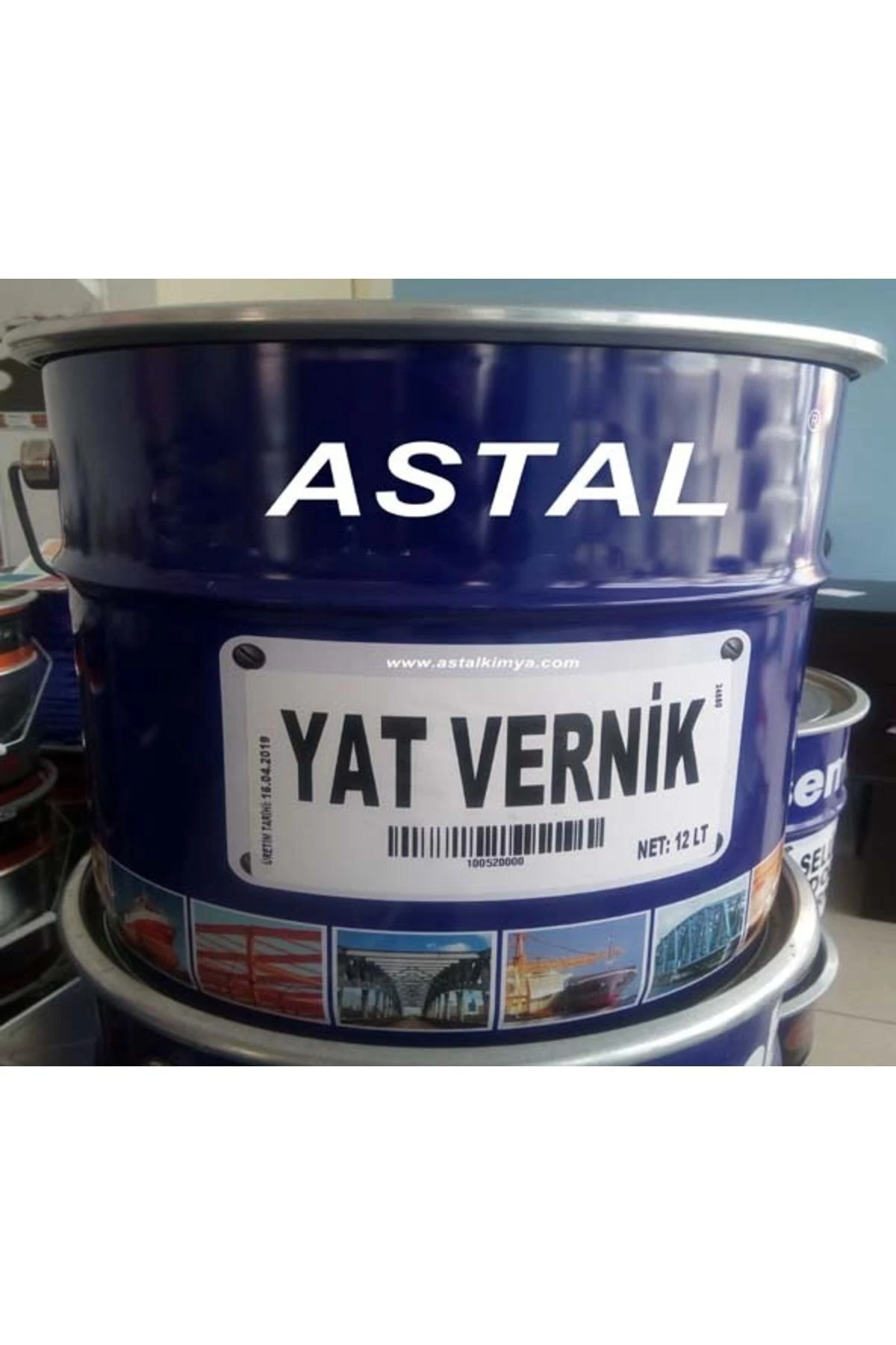 Yat Vernik, 12 Lt. Şeffaf , Parlak Ahşap Verniği