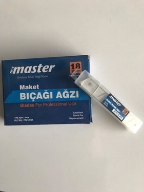 Maket Bıçağı Ağzı 0.50 mm 10'lu Kutu