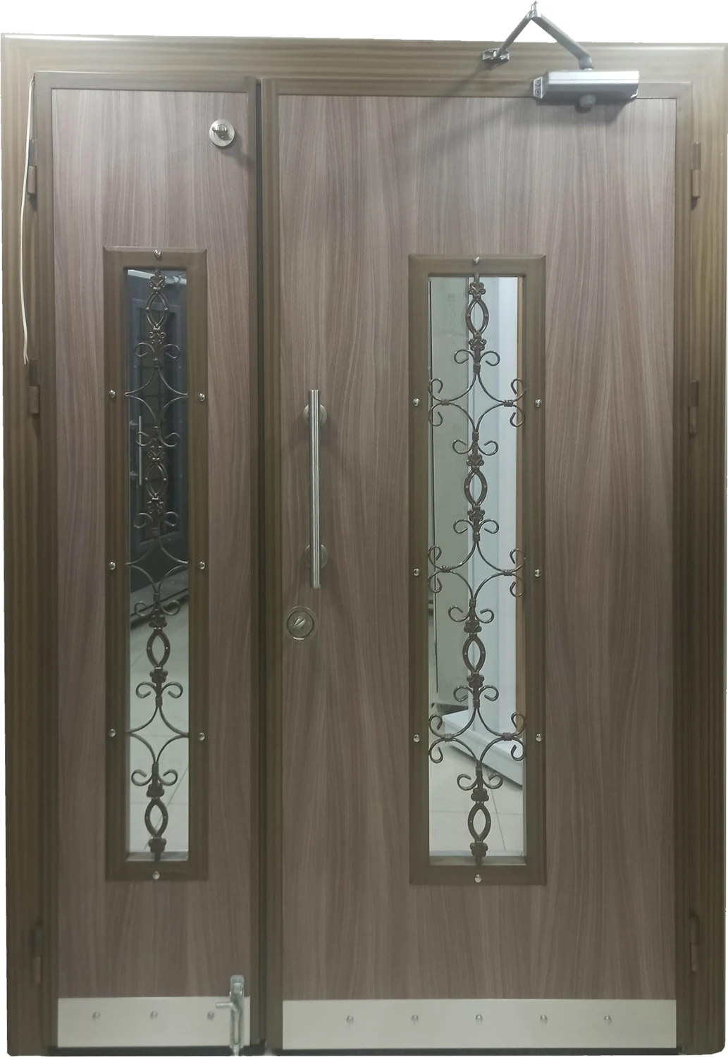 Çelik Kapı, Eskitme Kasalı Kabartmalı Model Apartman Giriş Kapısı, Dış Mekan Kapısı