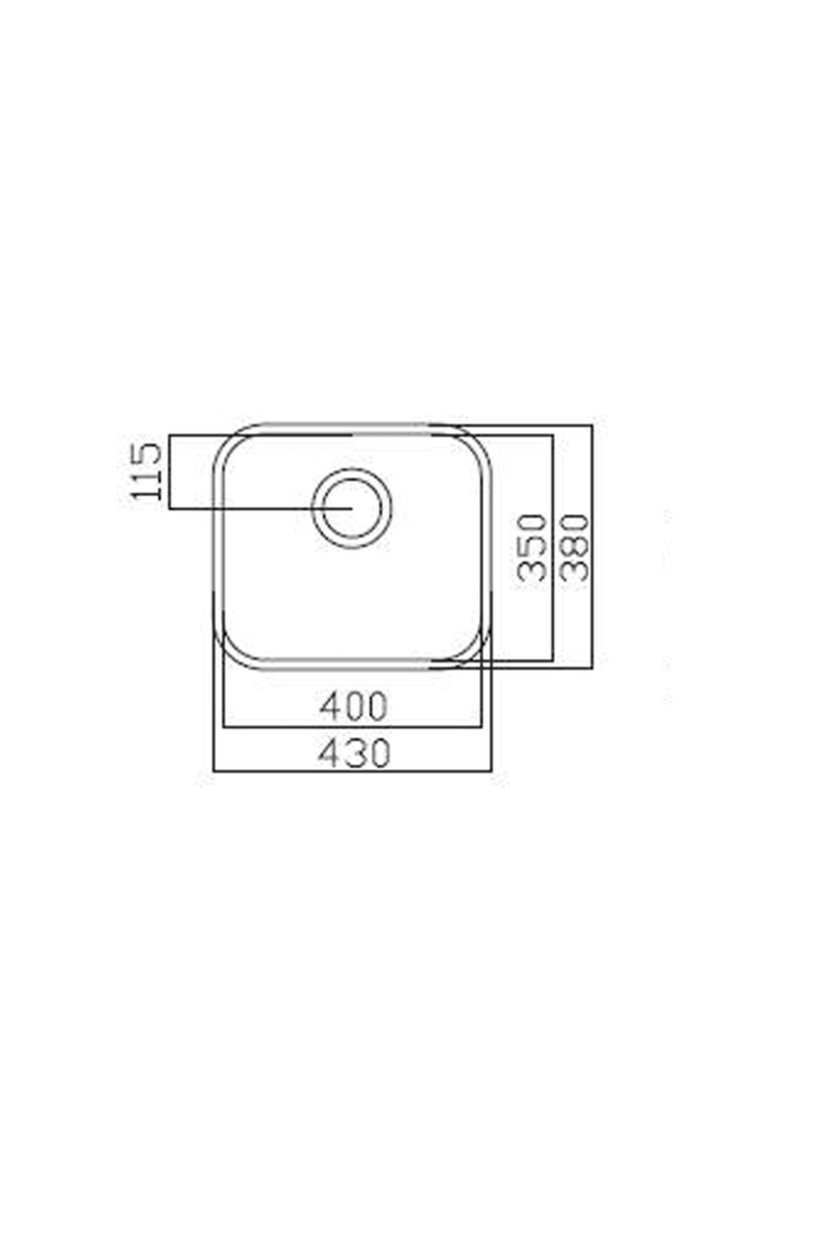 40108505- Be 40.35 1b Paslanmaz Çelik Eviye 144454, one size