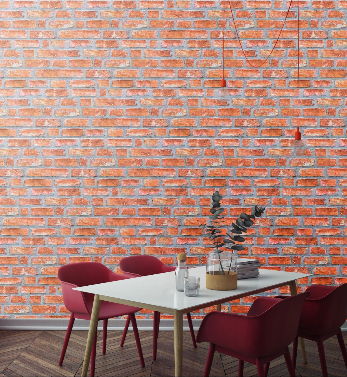 5 Adet (2,5m2) Tuğla Desenli 3 Boyutlu Renkli Strafor Köpük Duvar Kaplama Paneli (BR-513)