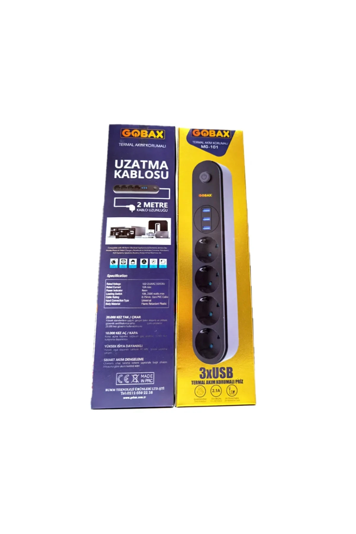 Termal Akım Korumalı Grup Priz Ve 3’lü Usb Şarj Aleti (5250)