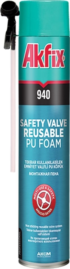 940 Mekanik Valfli Poliüretan Pu Köpük (Emniyet Valfli)