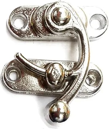 Yay Gözü, Tavla, Ahşap Kutu Klipsi - Minik 20X24 Mm, Nikel, 1 Adet