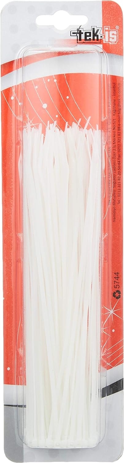 Kablo Bağı 200 x 2.5 mm 100 Adet Beyaz
