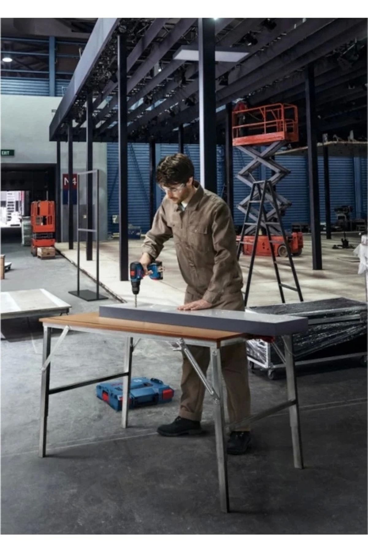 BOSCH GSR 18V-50 2.0Ah Çift Akülü Delme Vidalama Makinesi - 06019H5000