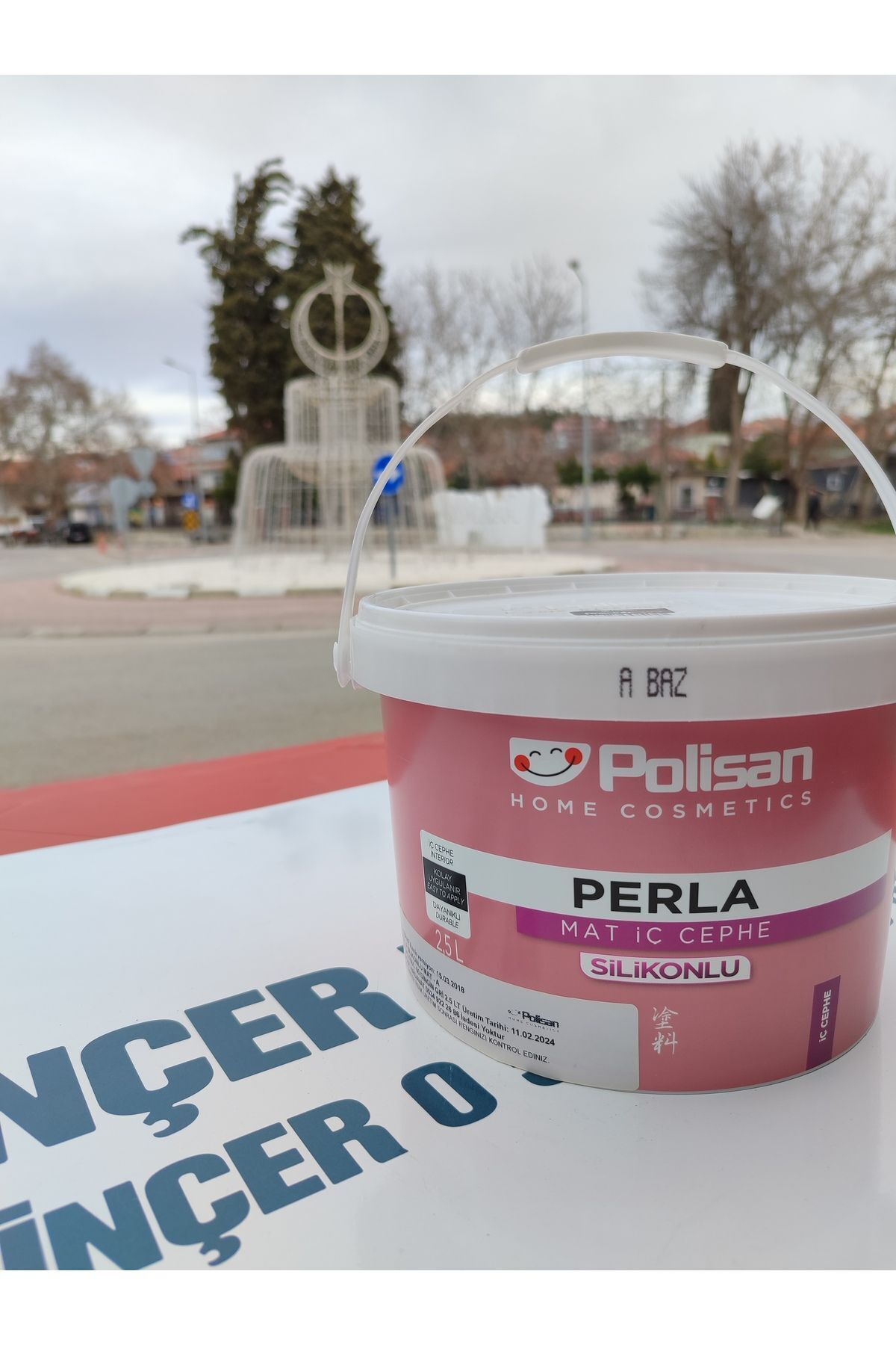 Dingin Gri Renk Silikonlu Silinebilir 2,5litre