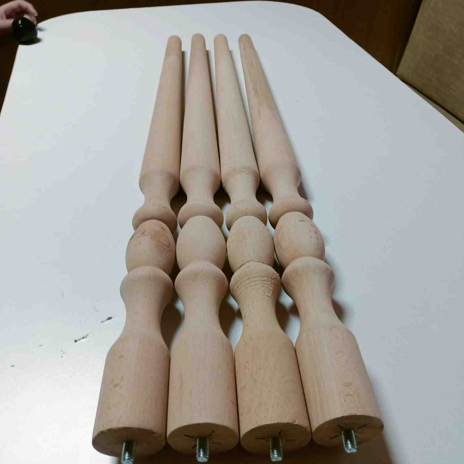 70CM 5'lik Ham Cnc Desenli Masa Ayağı