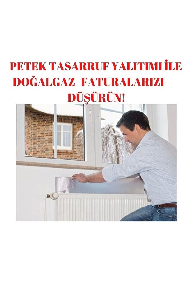 10mm Kalınlık- 2 Adet -50cmx100cm Tasarruf Için Kalorifer Petek Arkası Isı Doğalgaz Faturan Düşür