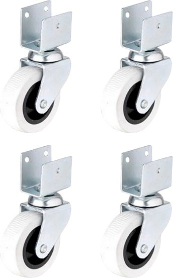 324- Gri Kısa U Tablalı 50X20 Mobilya Tekeri 4 Ad.