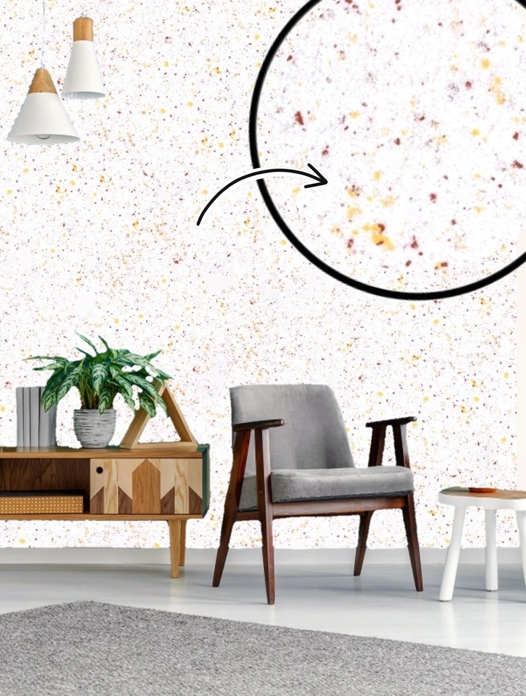 Izojel Organik Ipek Sıva - IZO-050 -Dekoratif Yalıtım Sıvası - Ses & Isı & Nem Yalıtımı