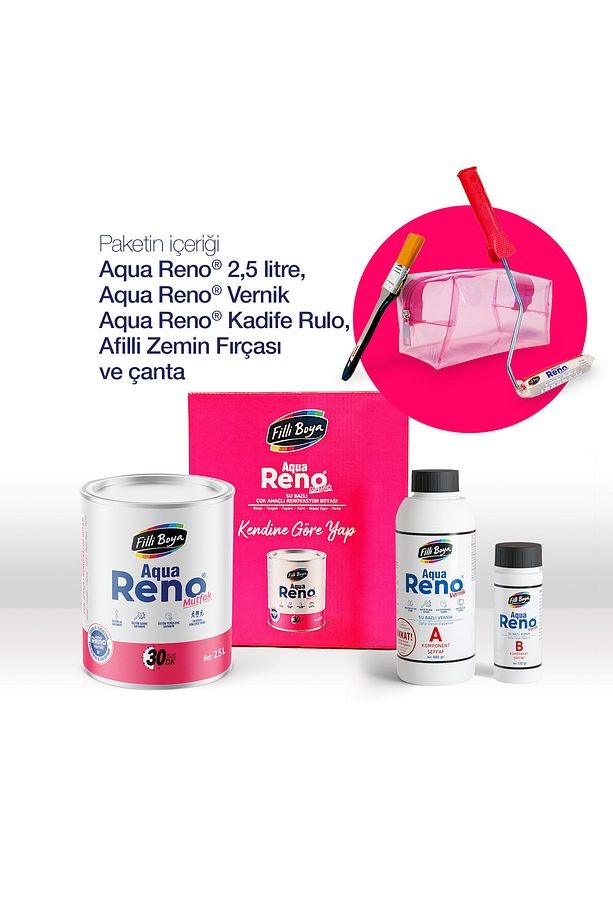 Aqua Reno Mutfak Yenileme Paketi Beyaz