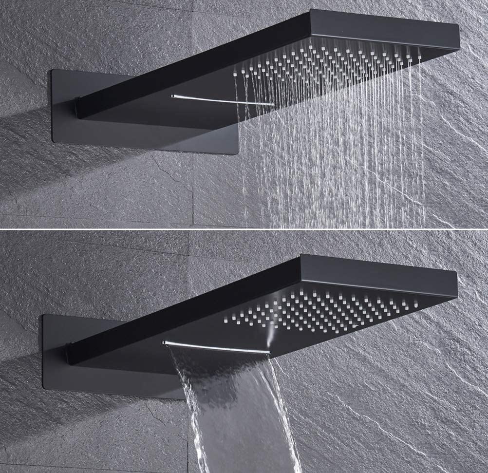 Ankastre Comfort Panel Şelale Duş Seti Siyah FAU111-B