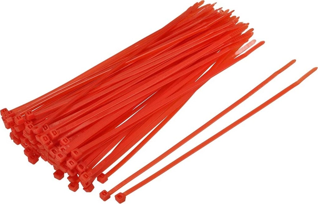 Kırmızı Kablo Bağı Plastik Cırt Kelepçe 3.6X150Mm 100 Adet Kırmızı 3.6X150 Mm