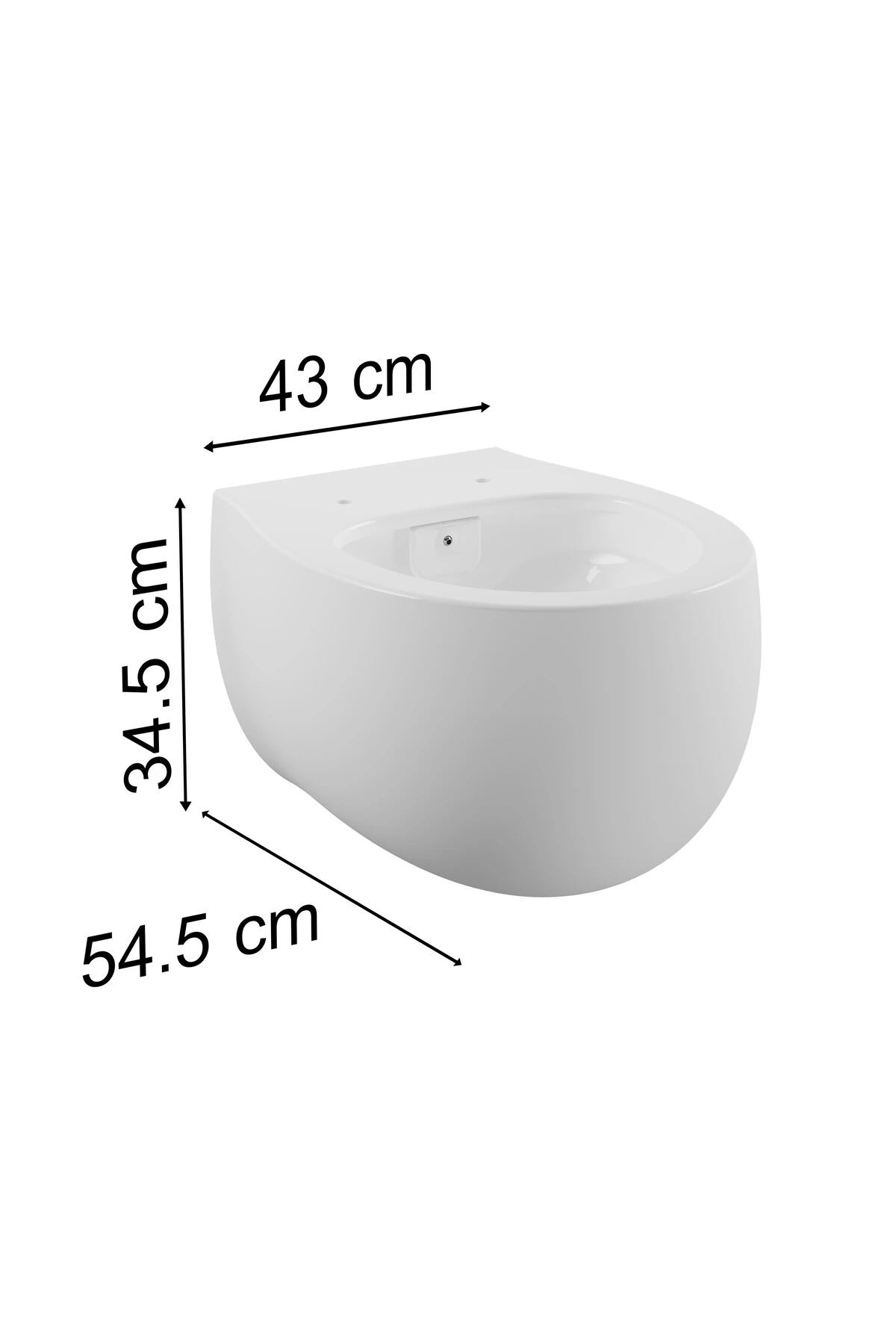 Memoria 5885B403-0559 Rim-ex Asma Klozet, Clean, 54 cm, Beyaz