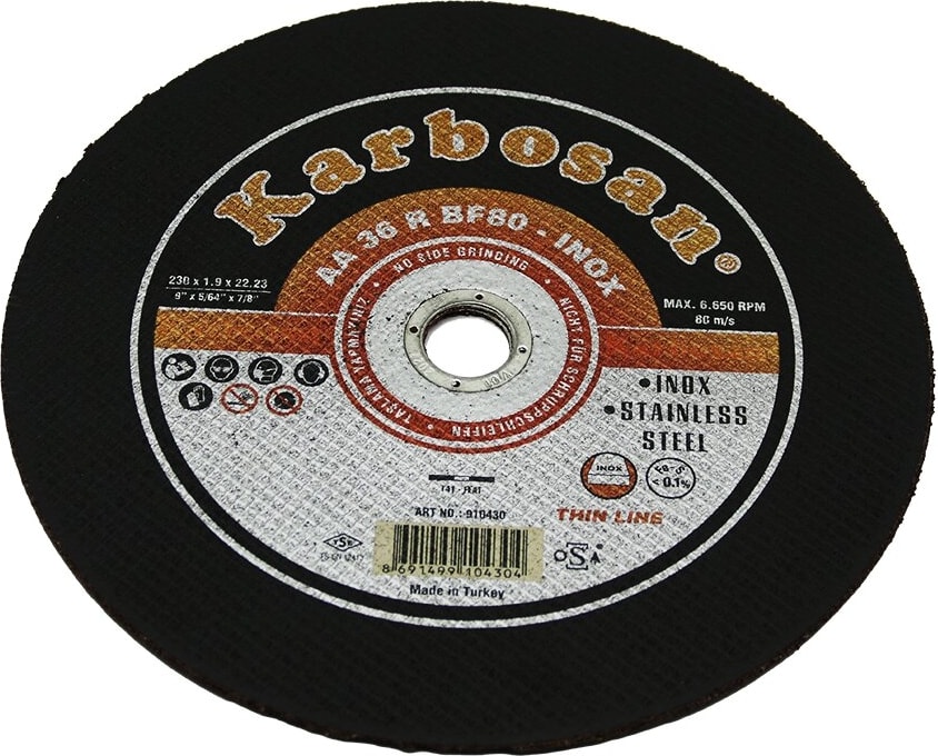 KARBOSAN Inox Metal Kesici Disk 230mmX1.92X22