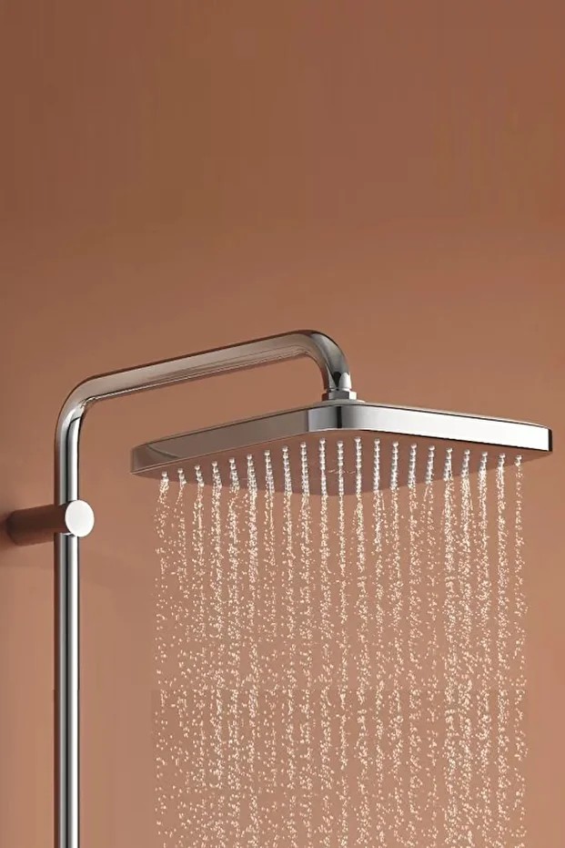 Tempesta System 250 Cube Kare Duş Başlıklı Duvara Monte Duş Sistemi - 26976001