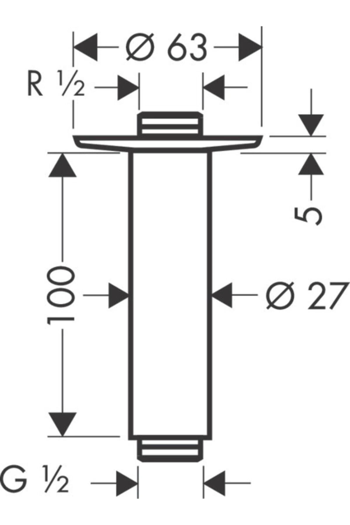 Unıversal Tavan Baglantısı 10 Cm 27479000