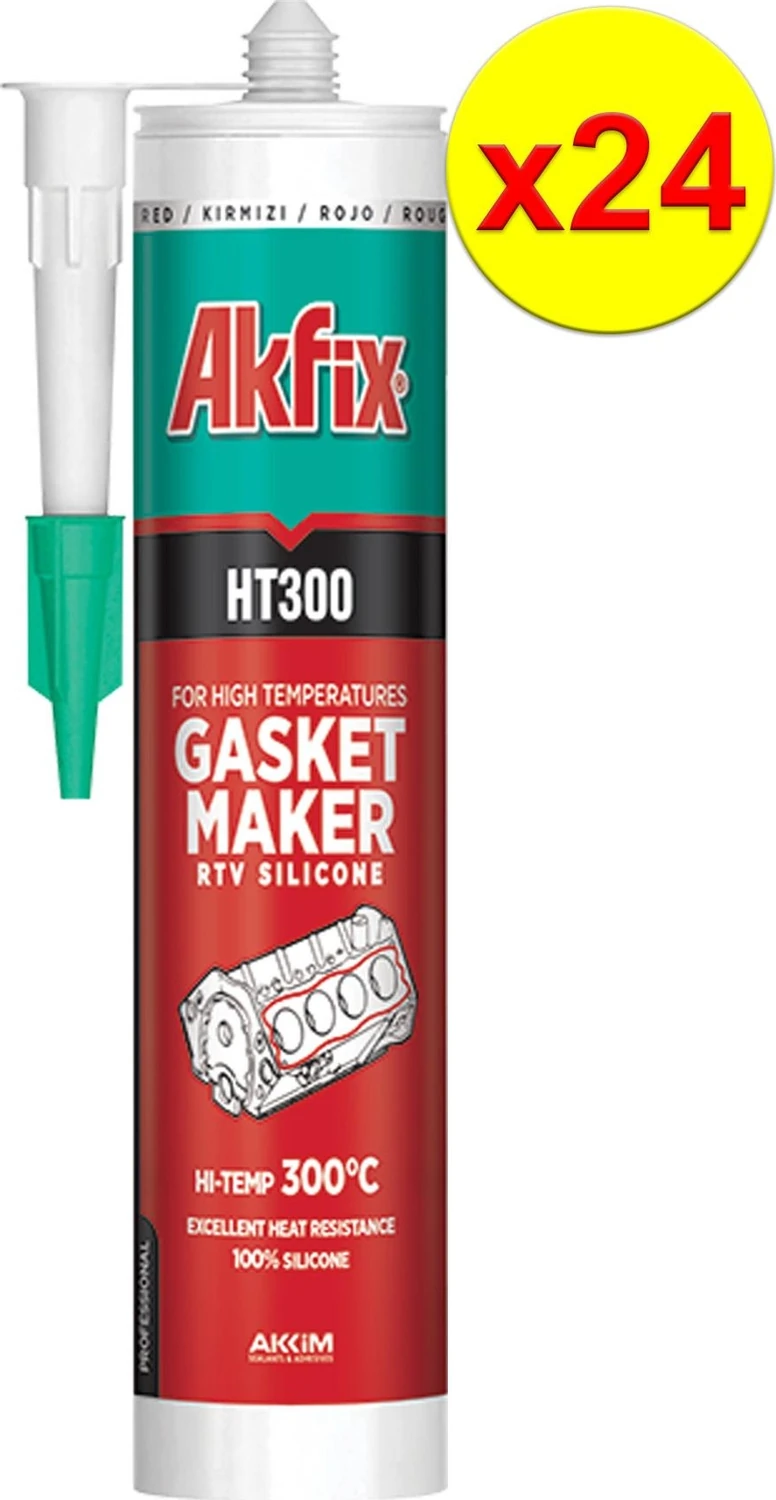 HT300 Yüksek Isı Silikonu Sıvı Conta 310 ml 24'lü