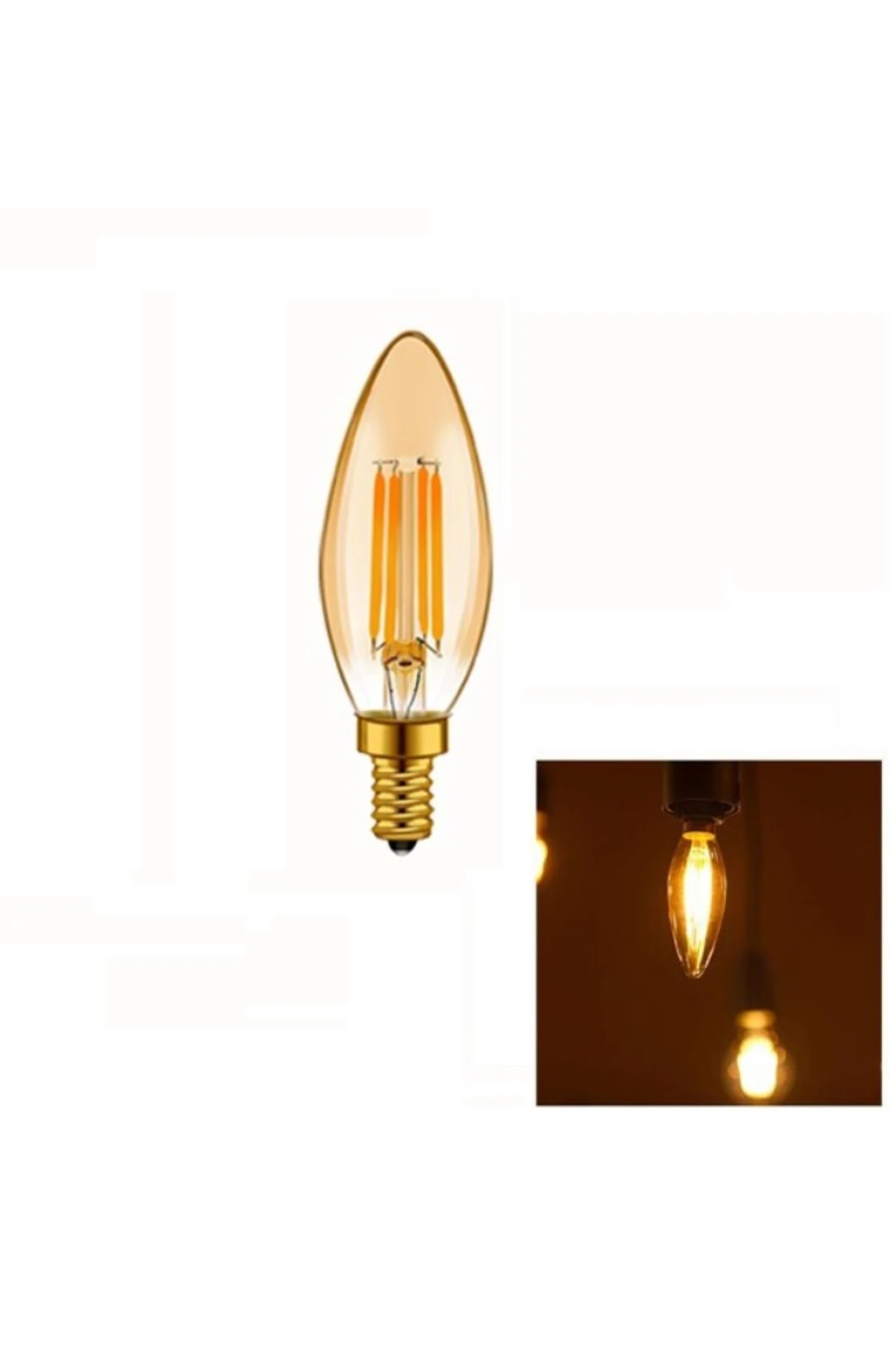 5 Adet Rustik Led Dekoratif Buji (2700K)