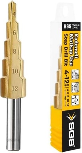 SGS Kademeli Matkap Ucu 4-12MM