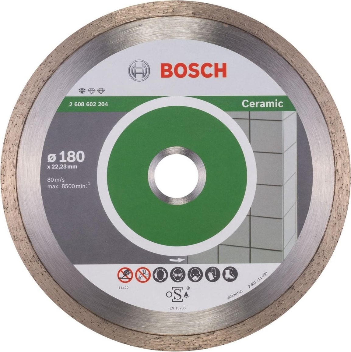 BOSCH Standard For Ceramic 180 mm Elmas Kesme Diski - 2608602204