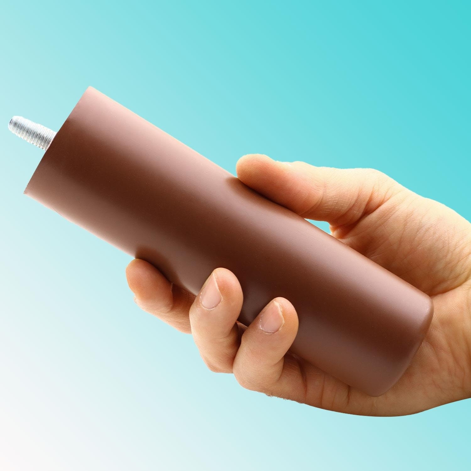 4 Adet Mobilya Kanepe Koltuk Baza Yükseltme M8 Civatalı Ince Diş Destek Ayağı Ayak Kahverengi 14 cm
