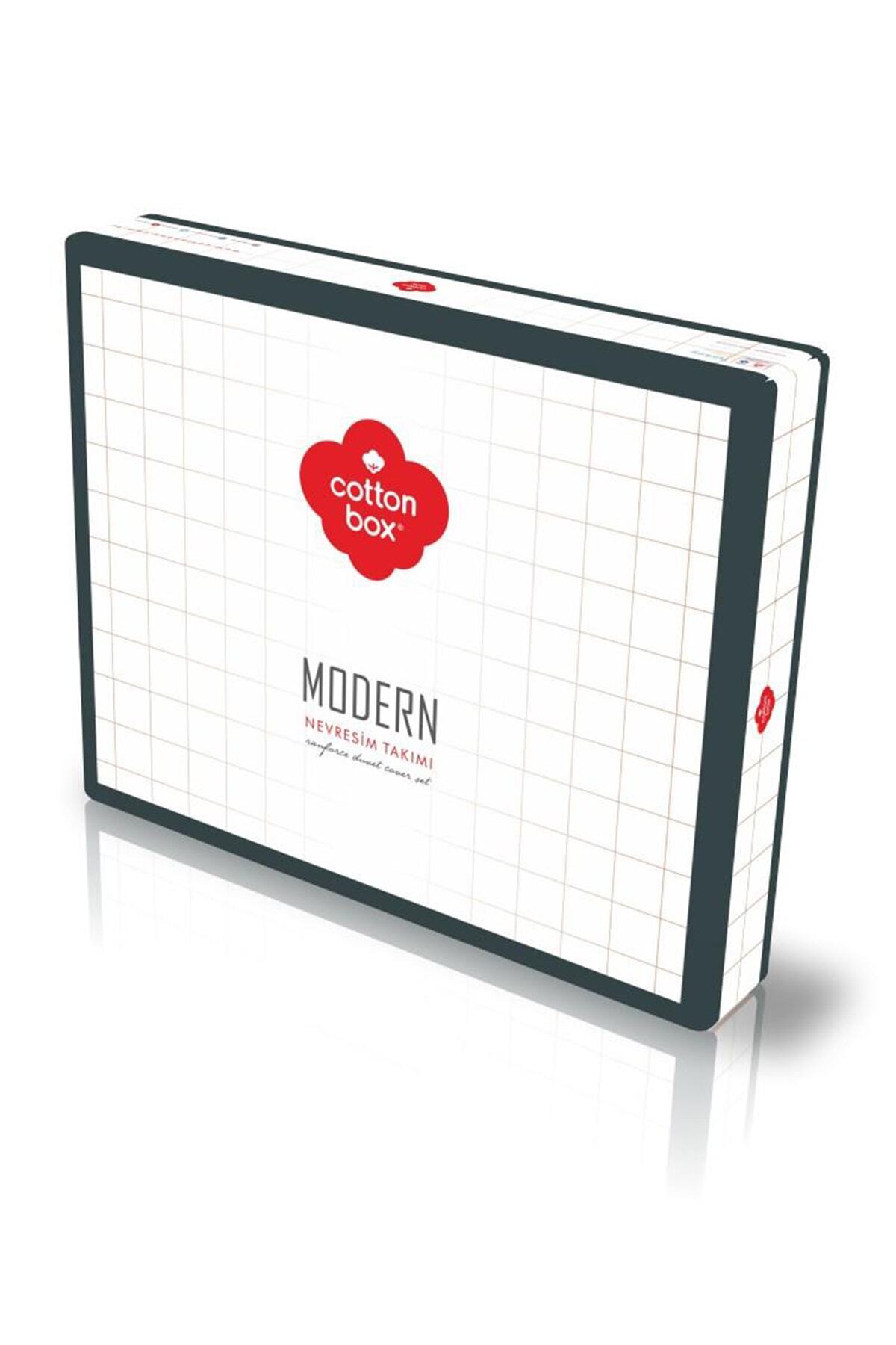 Modern Tek Kişilik Nevresim Takımı Orva Indigo
