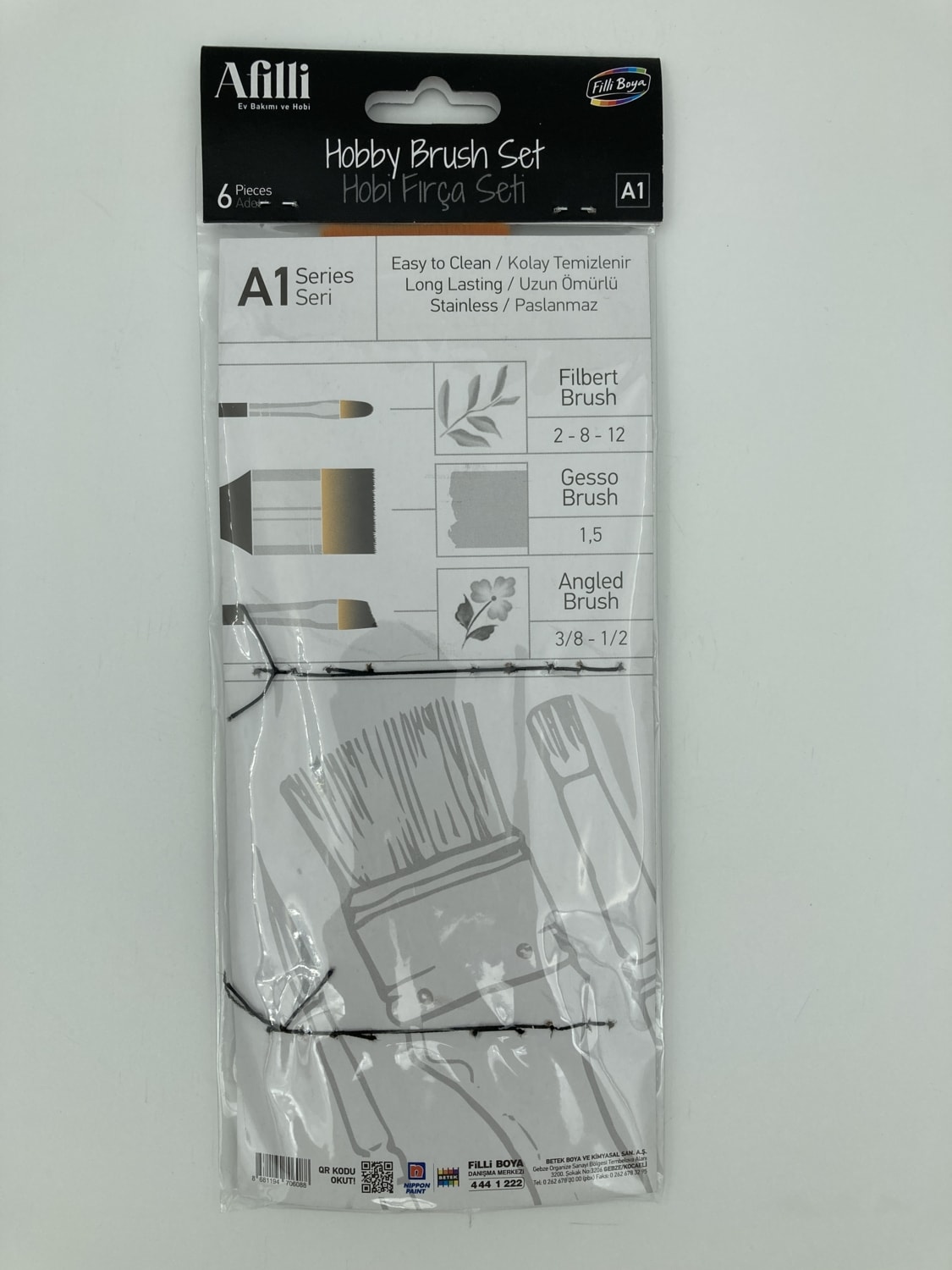 Afilli A1 6'lı Hobi Fırça Seti