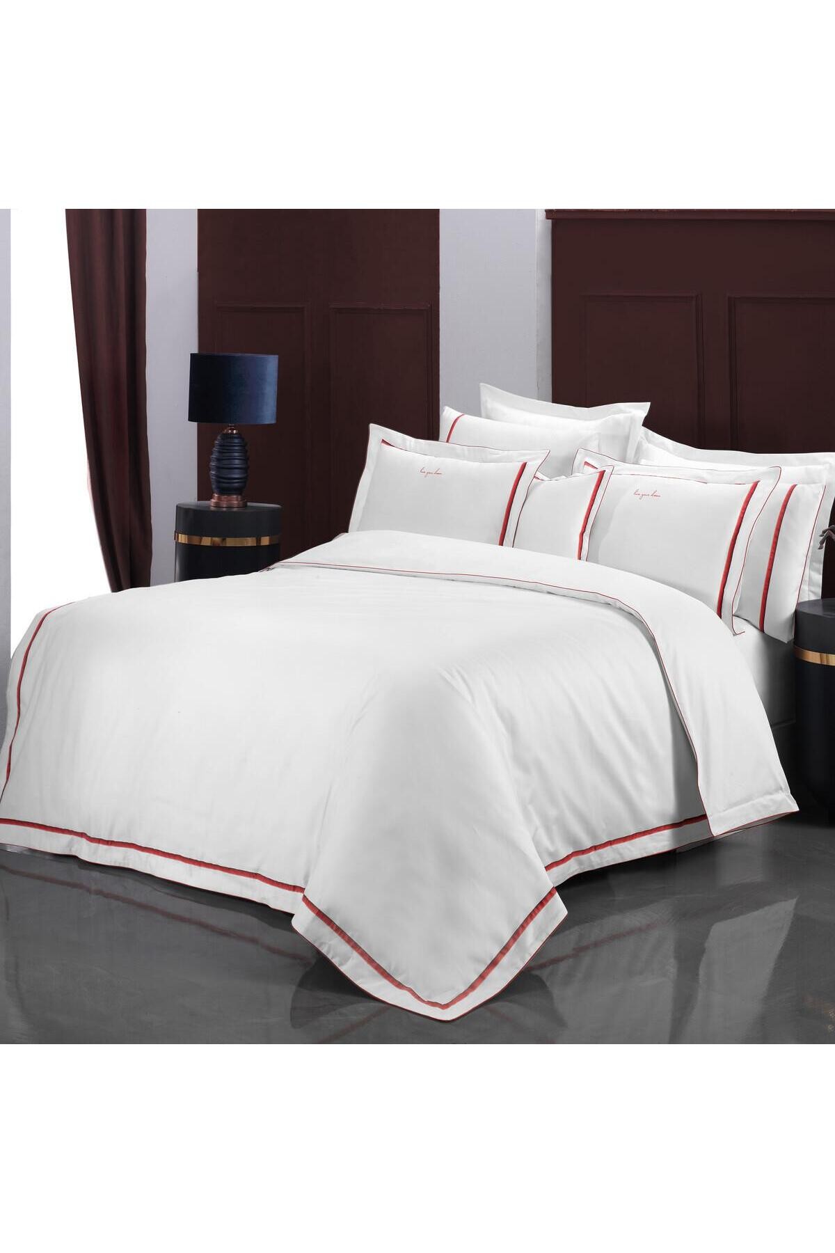 Odeo Saten Nevresim Takımı King Size , .Beyaz