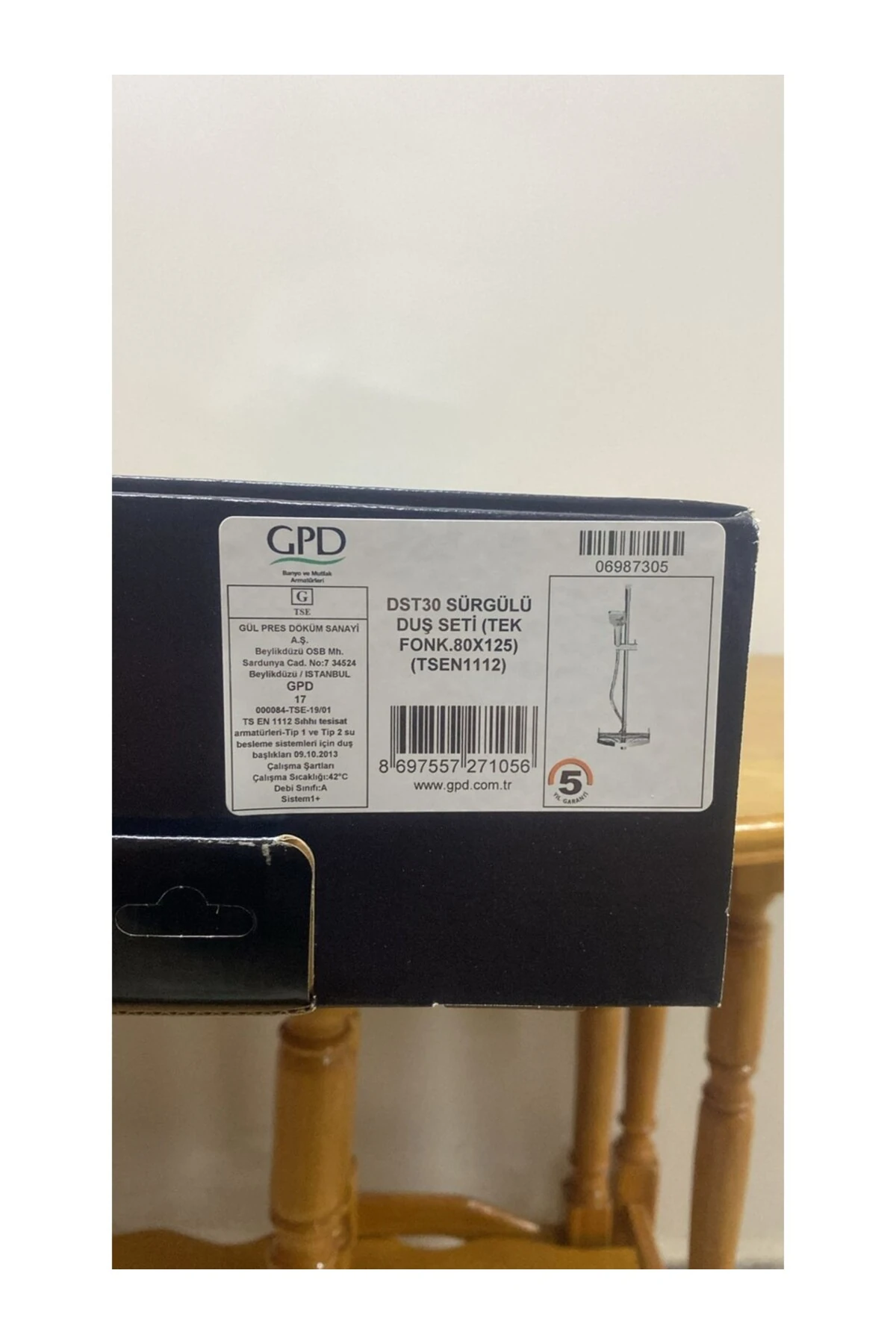 Adnoss Dst30 Sürgülü Duş Seti (Tek Fonk. 80*125)