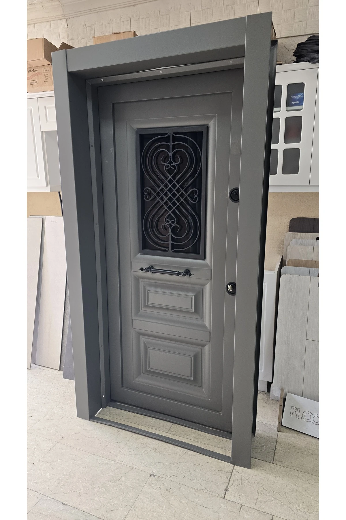 CAMLI ÇELİK KAPI SOL dış iklim