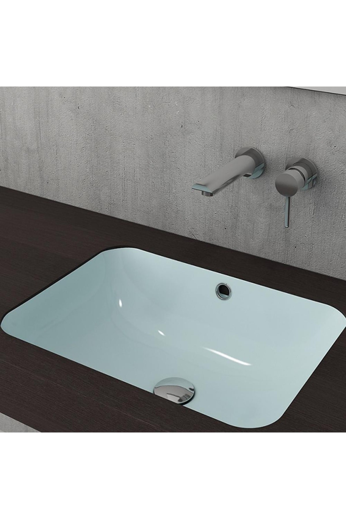 Scala Tezgah Altı Lavabo 55 Cm Mat Buz Mavi 1006-029-0125