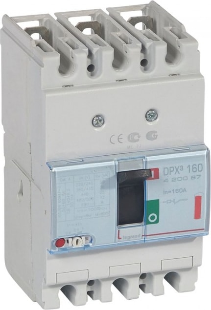 420087 Dpx³ 160 160A 3 Kutuplu 36KA Ayar Sahalı Kompakt Şalter
