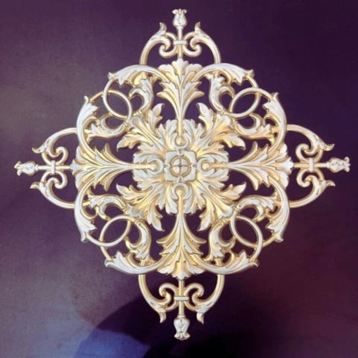 40X40 cm Poliüretan Işlemeli Duvar-Mobilya -Dekor Motifi