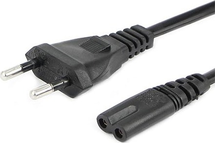 Oem Ac Power Güç Kablosu Tv-Radyo -Notebook Adaptör Için 2 Pin Teyip Fişi