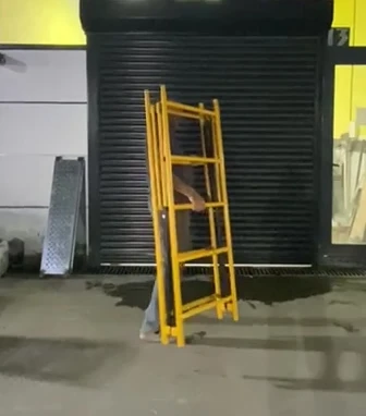 Katlanabilir mobil iskele inşaat merdiven