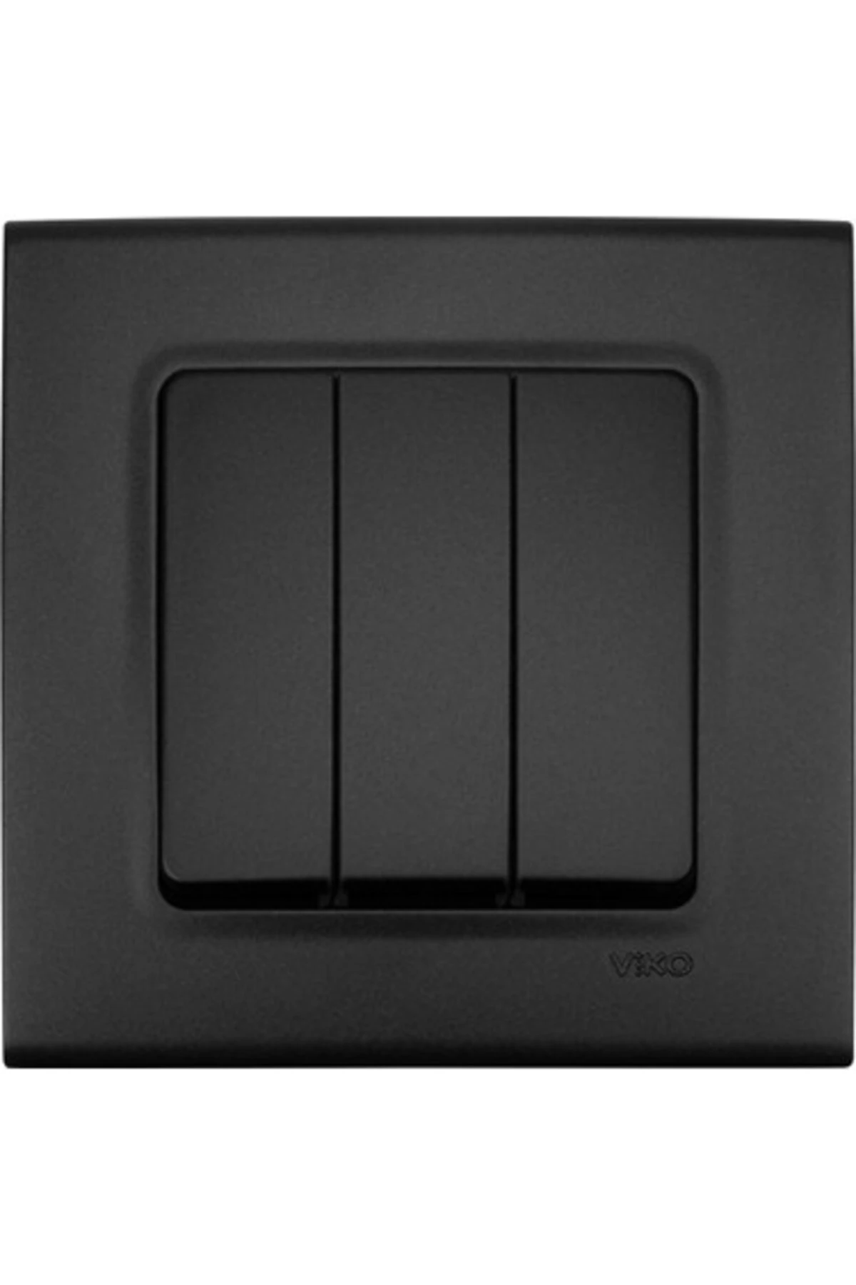 LİNNERA ÜÇLÜ ANAHTAR (VİDALI) GECE SİYAHI (ÇERÇEVE DAHİL)