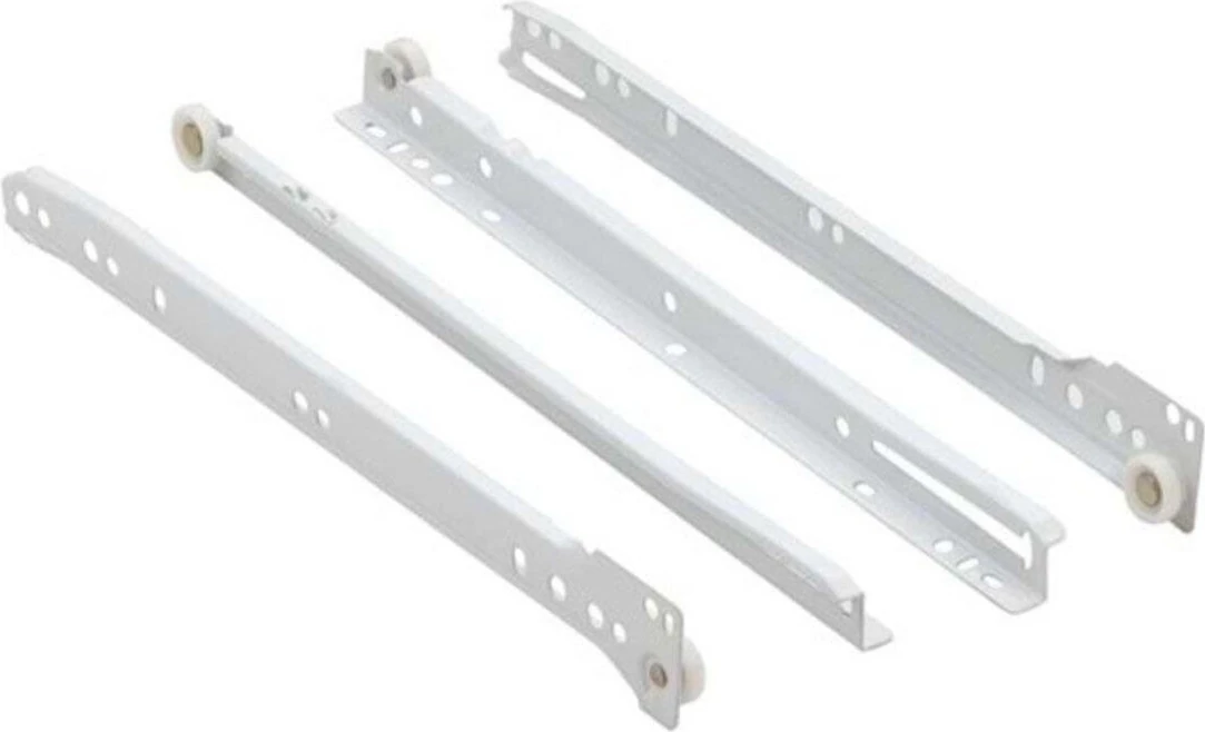 Standart Çekmece Kızağı Dolap Çekmece Rayı Beyaz 45 cm (3 Takım)