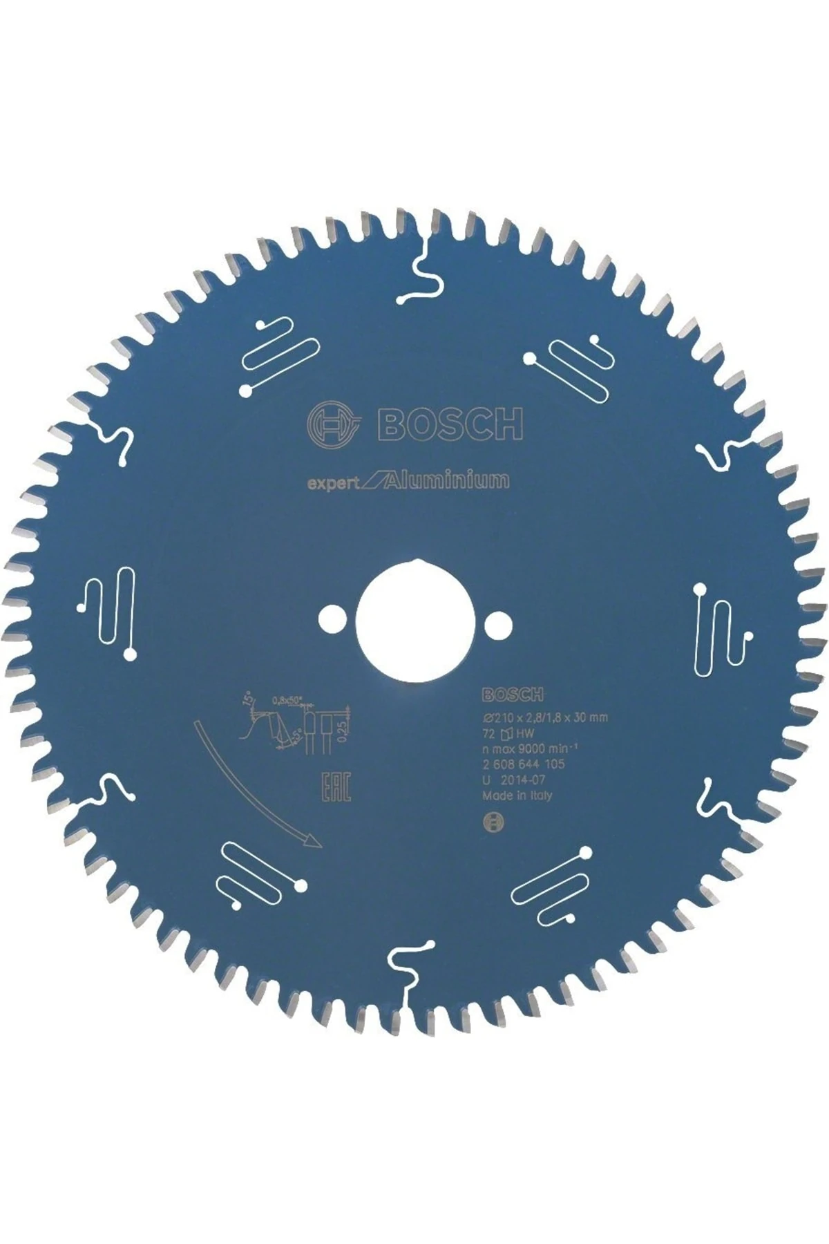 Expert Serisi Alüminyum Için 210*30 Mm 72 Diş Daire Testere Bıçağı - 2608644105