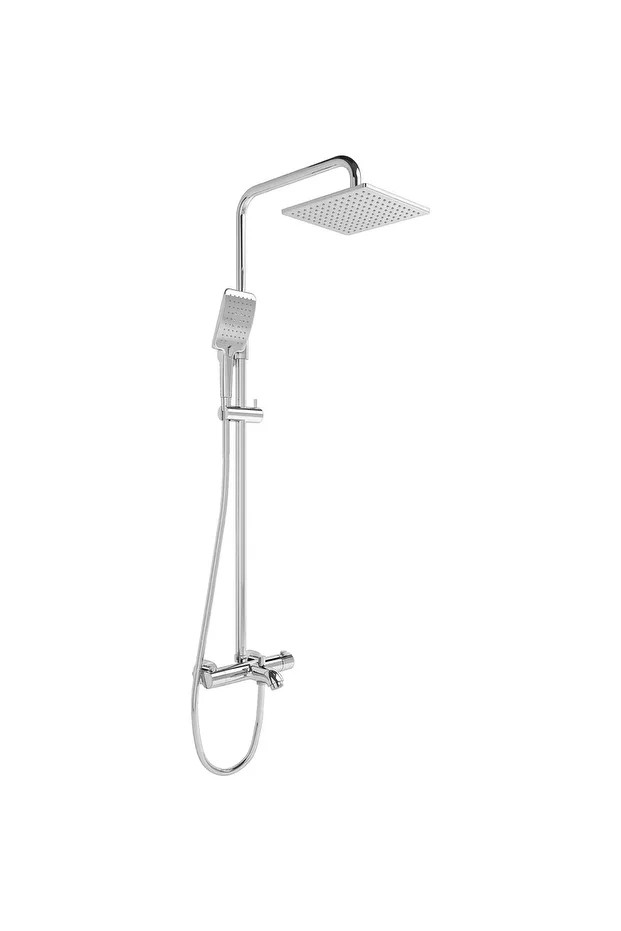 Aquaheat Termostatik Rh3 Banyo Sistemi - Kare - Krom