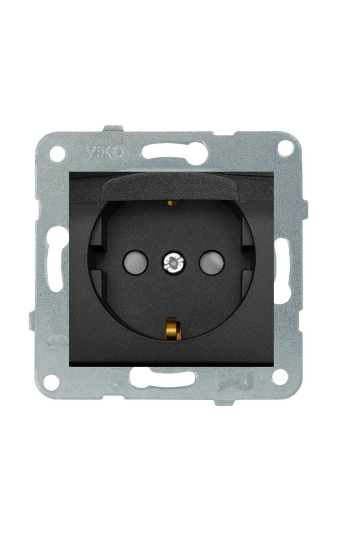 Life Gece Siyahı Kapaklı Topraklı Priz Çocuk Korumalı Çerçevesiz - 90444012