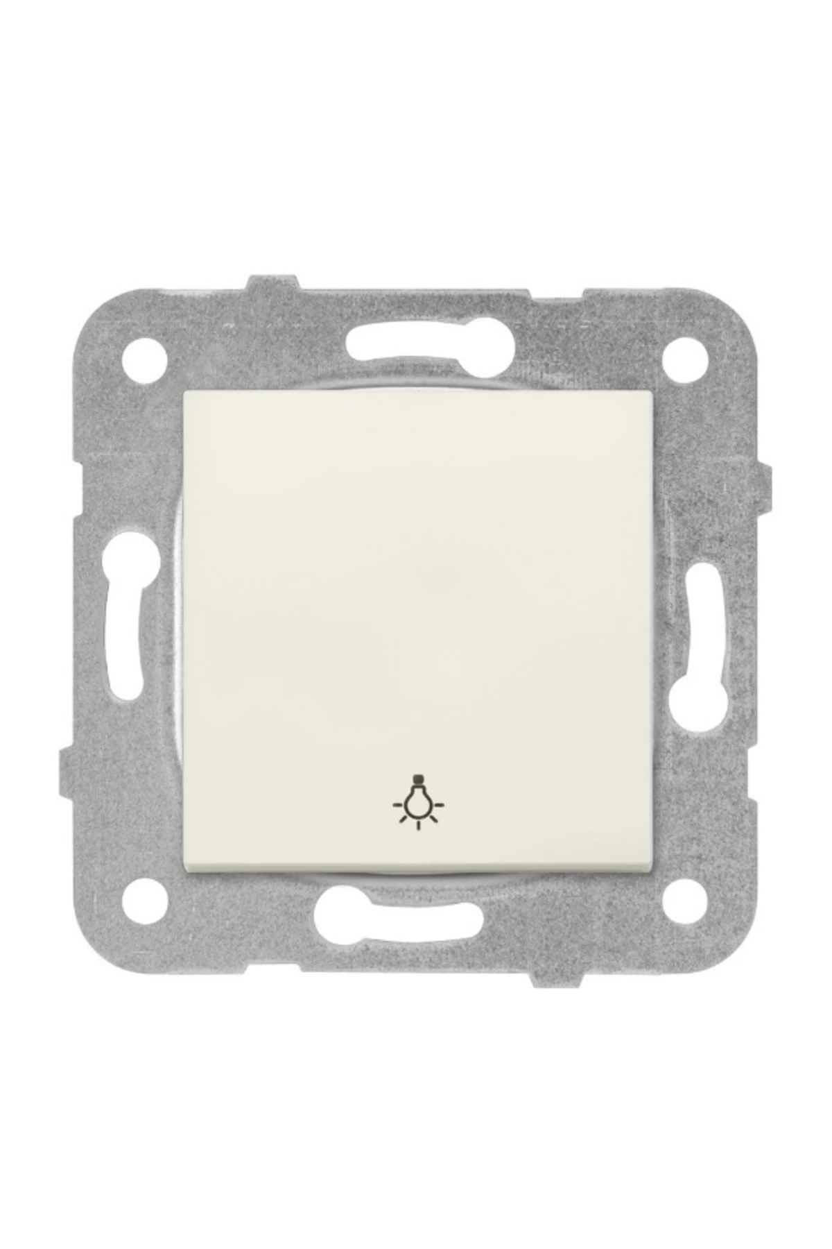 Viko Karre krem Lıght Otomatik Zil Anahtarı Çerçeve Hariç