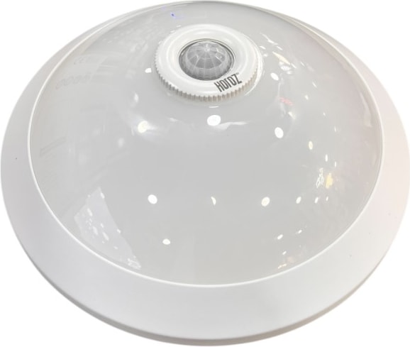 Uzmlight Horoz 400-020-143 Plastik 360° Sensörlü Tavan Armatürü Beyaz 2XE27 (Beyaz Kasa) (Plastik-Cam Gövde)