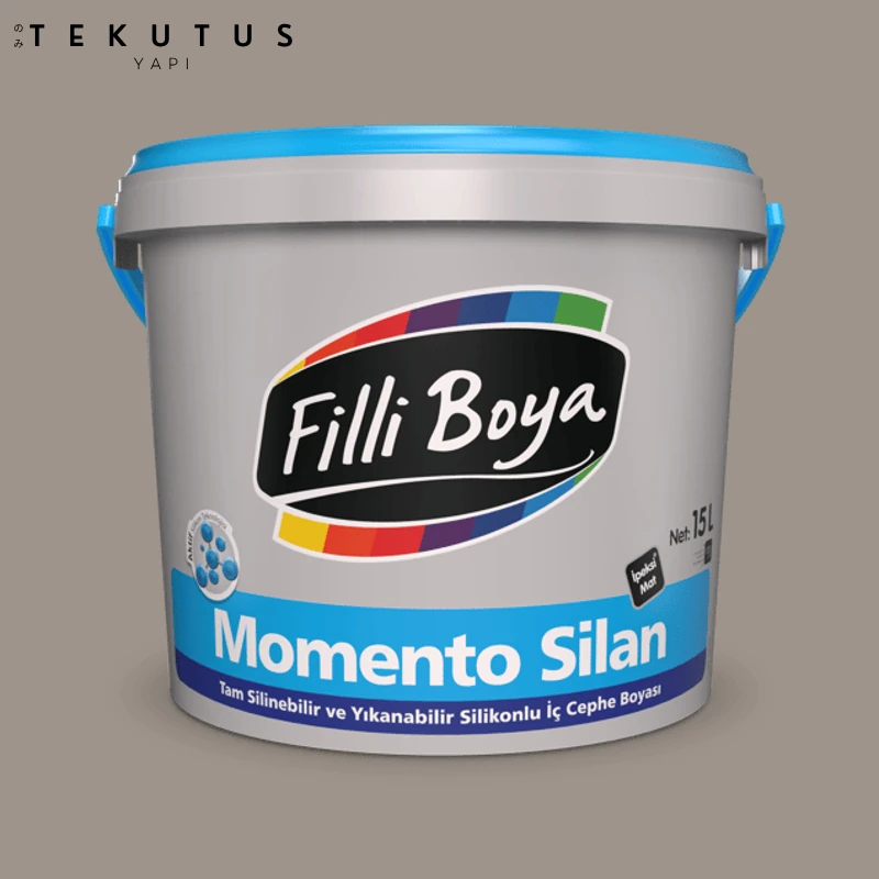 Momento Silan Silikonlu Iç Cephe Boyası 15 L Sofistike Gri