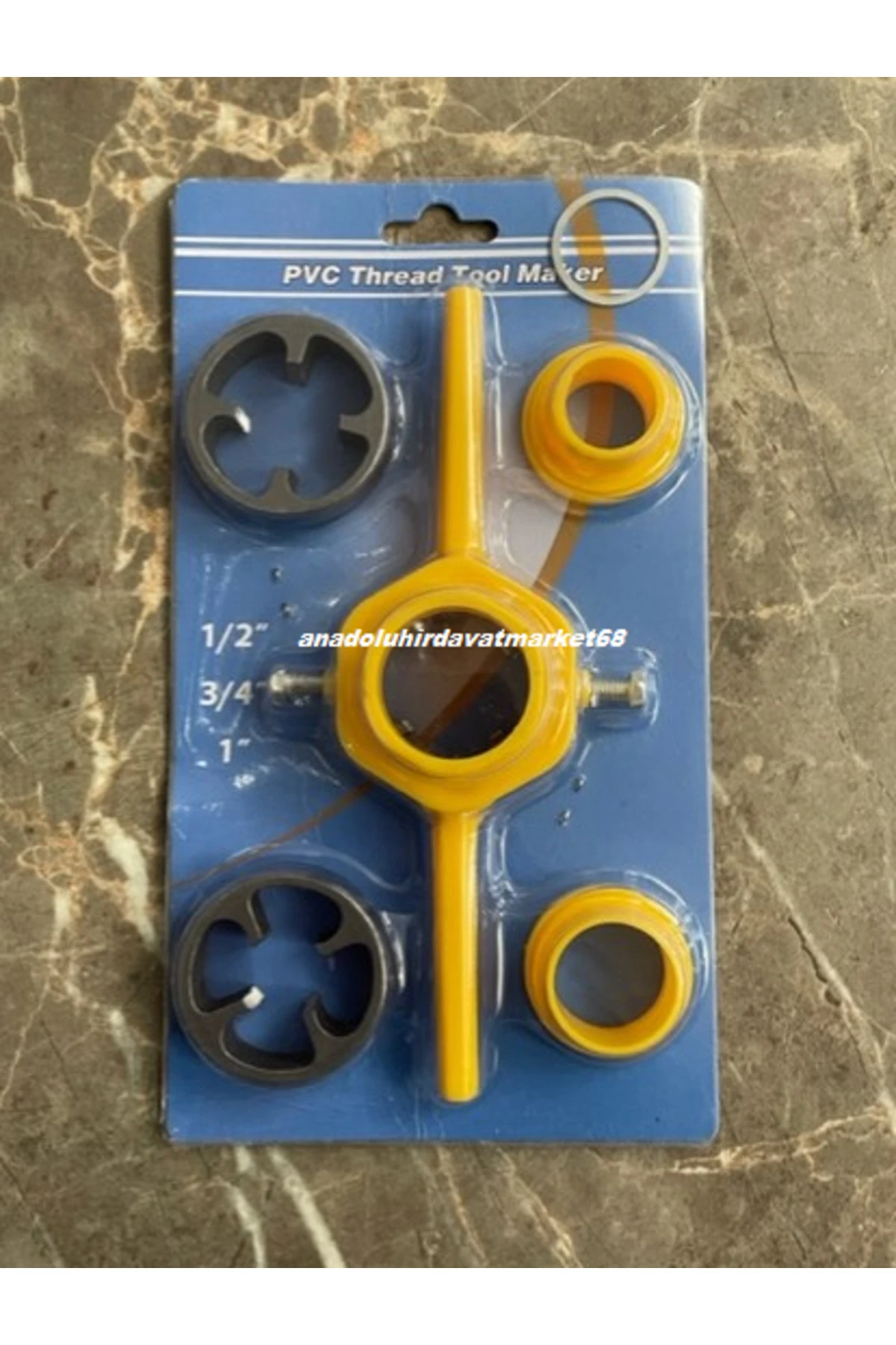 PPRC BORU DİŞ AÇMA SETİ PVC BORU PAFTASI KANGAL BORU DİŞ AÇMA 6PCS