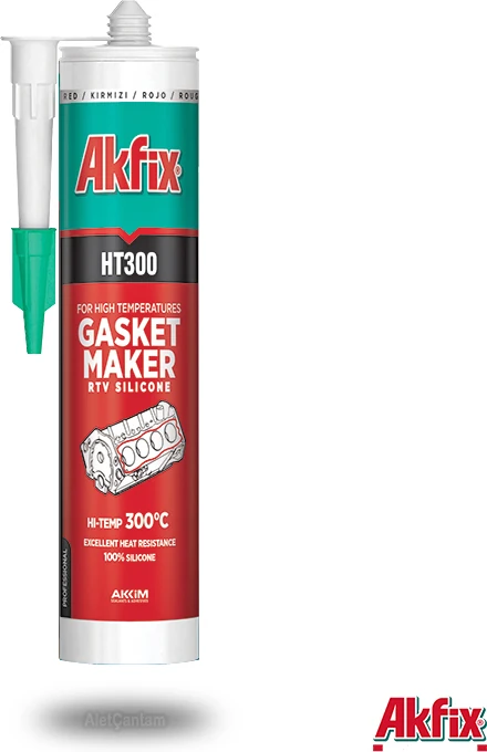 Akfi x Ht300 Yüksek Isı Silikonu Kırmızı Sıvı Conta