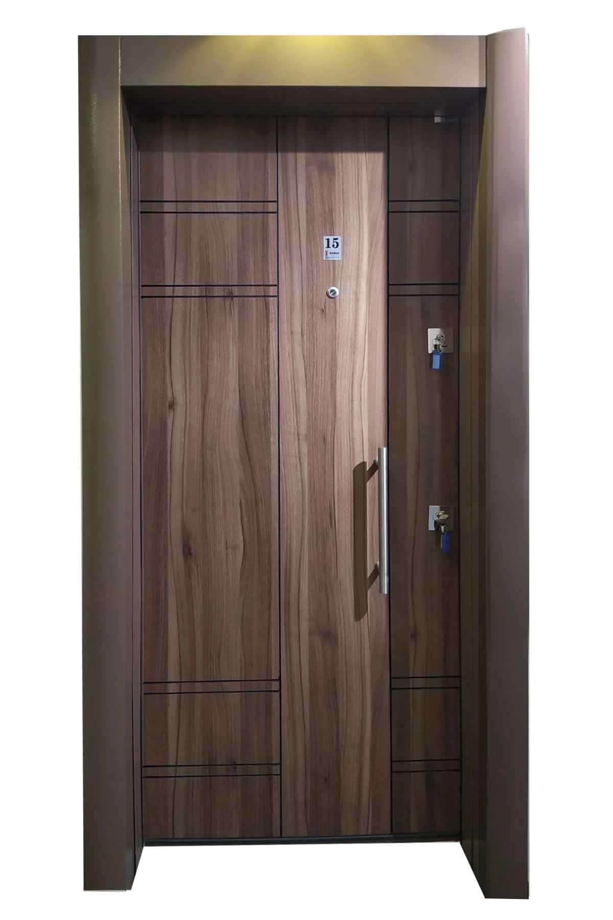 Çelik Kapı Tanganika - Ahşap Daire Giriş Kapısı, Düz Model Çelik Kapı