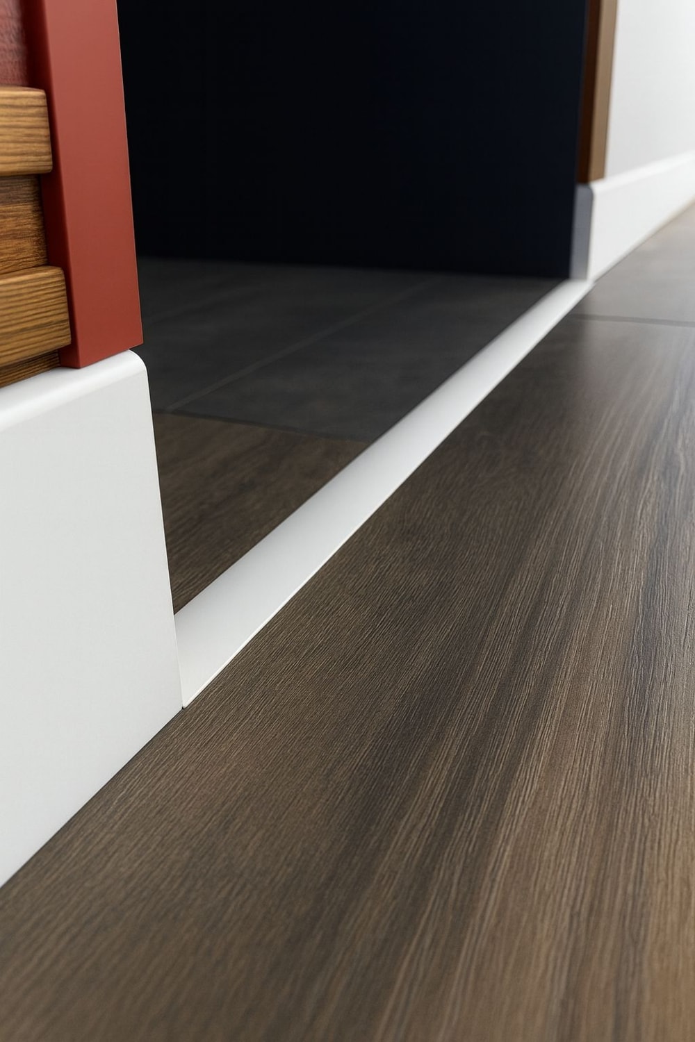 Alüminyum Beyaz Kapı Eşik Profili Parke Kapı Altı Çıtası Yapışkanlı 90 cm