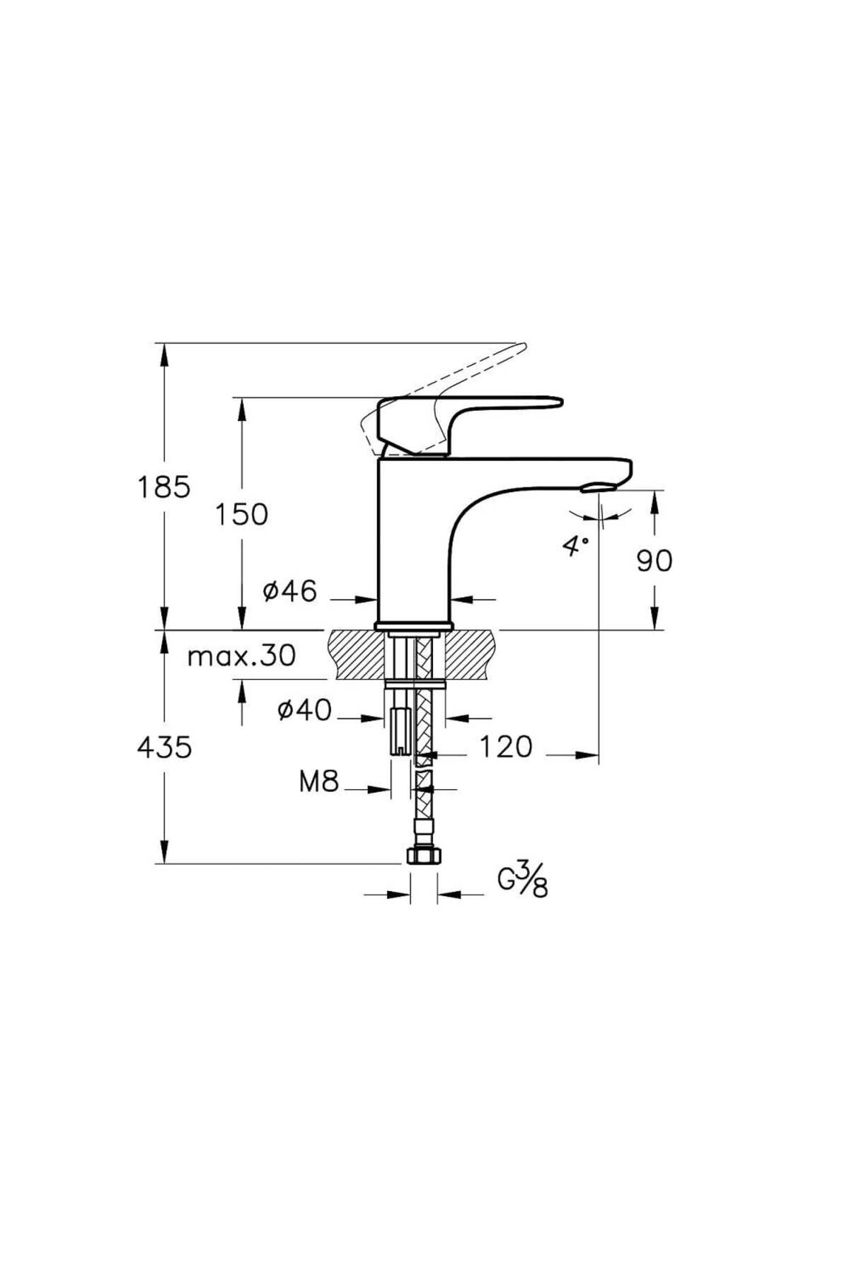 Root Round Lavabo Bataryası Soft Altın A4270574